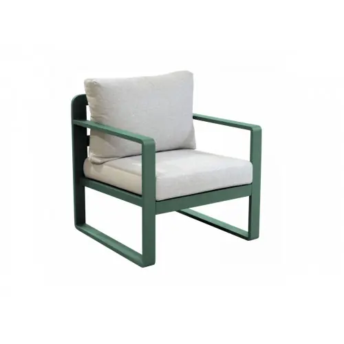 Affaire À Saisir Fauteuil sofa - MOJITO II - Aluminium époxy - Amande/Gris - PROLOISIRS