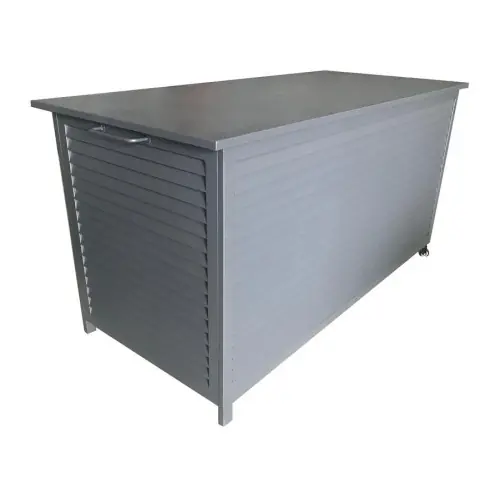 Usine Directe Grand coffre de rangement STORIA – Gris – PROLOISIRS