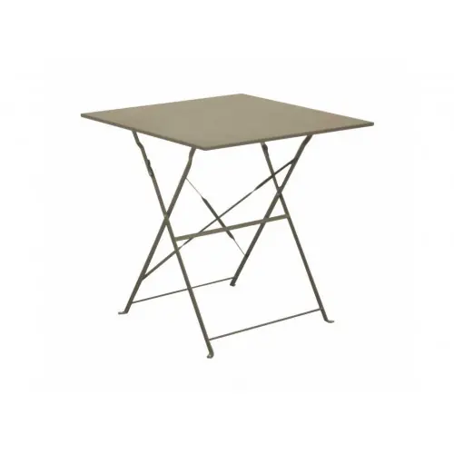Guéridon Cuba carré - 70 x 70 cm - mastic - PROLOISIRS Remise