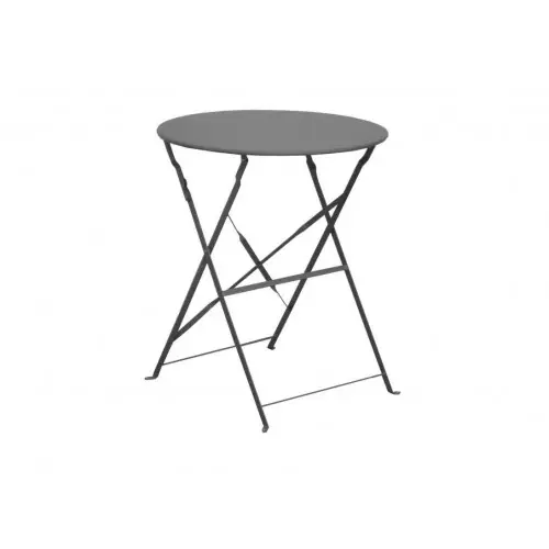 Achat Immédiat Guéridon Cuba rond – 60 cm de diamètre – gris – PROLOISIRS