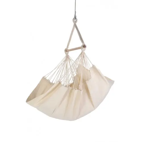 Hamac Toile Personal 105 Frange - Naturel - PROLOISIRS Paiement Sécurisé