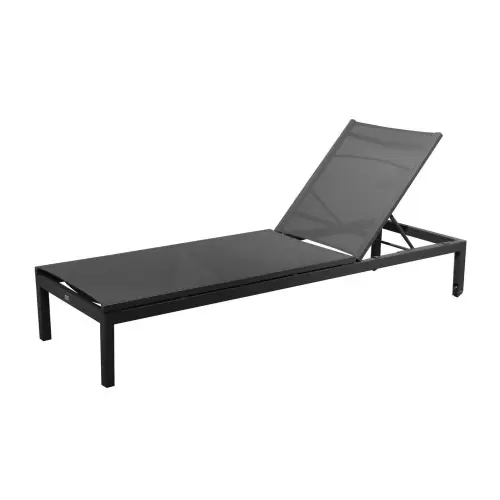 Top Vente Lit de soleil de jardin Théma – graphite/gris 207 x 106 x 64 cm – PROLOISIRS