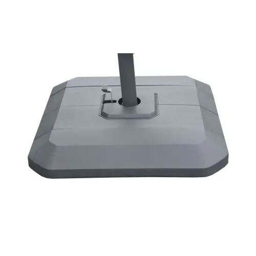 Achetez Aujourd'hui Lot de 4 blocs en Pvc rectangles à remplir pour parasol déporté - noir - PROLOISIRS