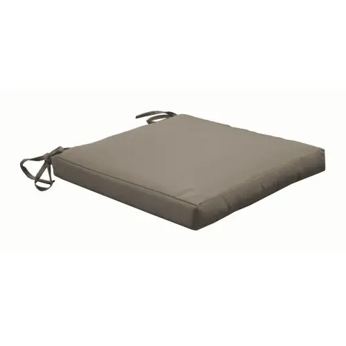 Acheter En Ligne Lot de 4 Coussins Galette taupe avec ouate pour assise – déhoussables – PROLOISIRS