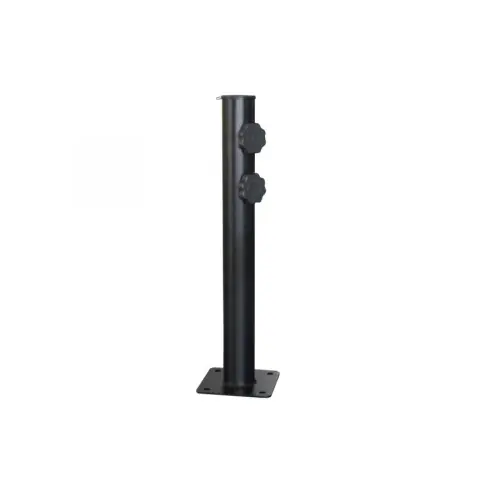 Option tube acier pour parasol mat central 50kg – noir – PROLOISIRS Meilleur Choix