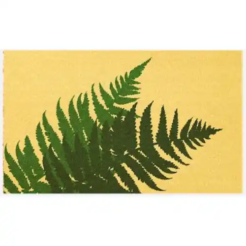 Paillasson 75x45 Fibre Naturelle - Fougères - PROLOISIRS Meilleur Choix