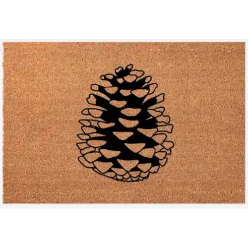 Super Prix Paillasson 75x45 Fibre Naturelle - Pomme de Pin - PROLOISIRS