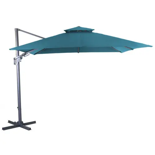 Dernière Chance Parasol 3X3 Orient Nh Bio Clim Alu - Bleu - PROLOISIRS