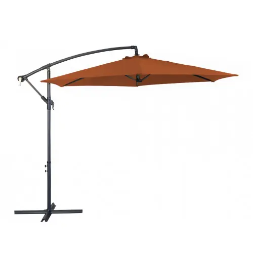 Parasol déporté – ECO – Acier – Ø300 – Sienne – PROLOISIRS Authentique