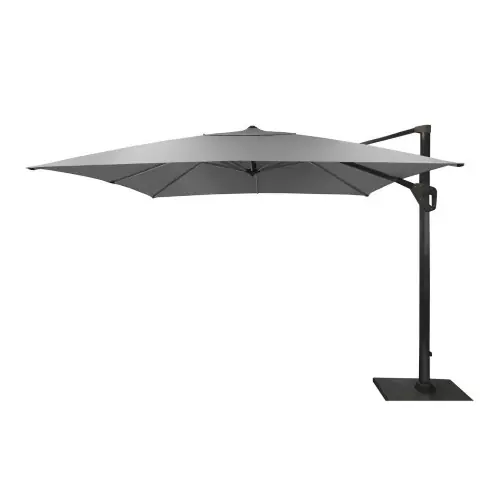 Expédition Rapide Parasol déporté Elios Novasun alu/novasun - grey/chiné clair 3x4 m - PROLOISIRS