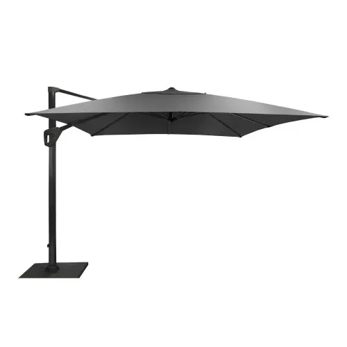 Parasol déporté Elios Novasun orientable alu/novasun - chiné foncé 3 x 3 m - PROLOISIRS Offre Du Jour