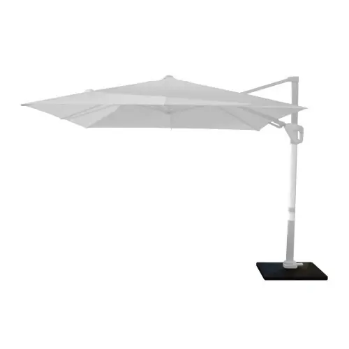 Parasol déporté Elios orientable alu/novasun - blanc 3 x 3 m - PROLOISIRS Promotion Saisonnière