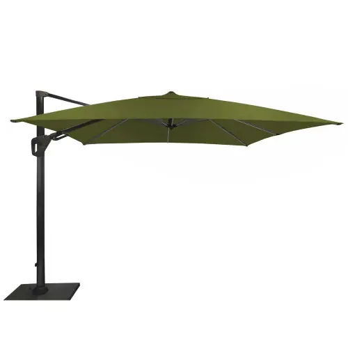 Prix Bas Parasol déporté Elios Sunbrella 3 x 3 m en Alu - green - inclinable et orientable - PROLOISIRS