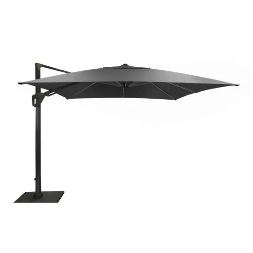 Meilleur Choix Parasol déporté Elios Sunbrella® orientable alu/sunbrella - grey/graphite 119 - PROLOISIRS