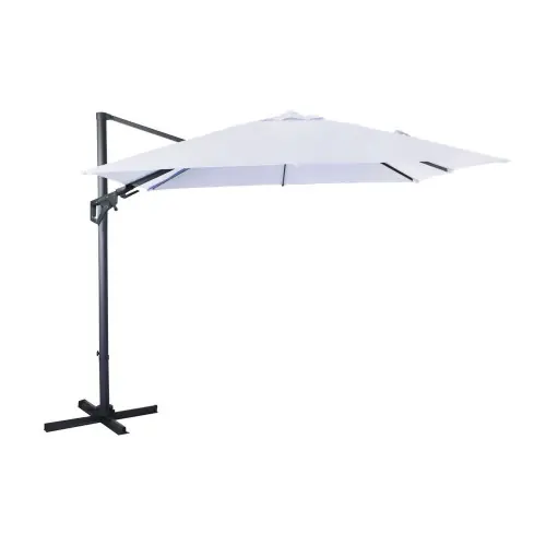 Parasol Deporte Orientable 3X3/8 Nh20 Inclinable Manivelle – Ecru – PROLOISIRS Prix Réduit