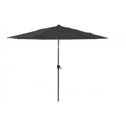 Commander Vite Parasol droit en aluminium inclinable avec manivelle - Ø300 cm - Coloris chiné graphite - PROLOISIRS
