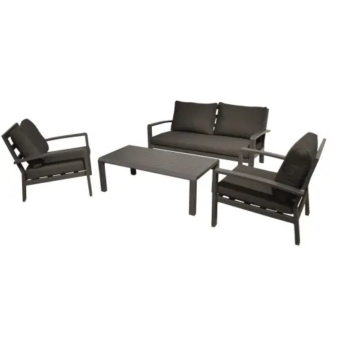 Meilleur Choix Salon de détente Matéo – graphite (set complet) – PROLOISIRS