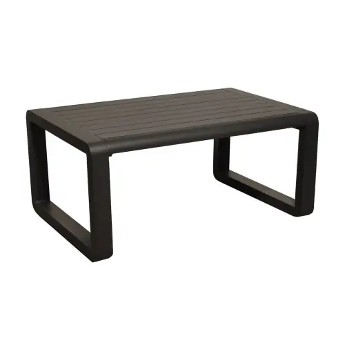 Paiement Sécurisé Table basse de jardin rectangulaire Quenza II - graphite 90 x 40 x 60 cm - PROLOISIRS