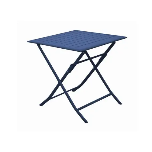 Achat Immédiat Table de jardin carrée Lorita – bleu 70 x 71 x 70 cm – PROLOISIRS