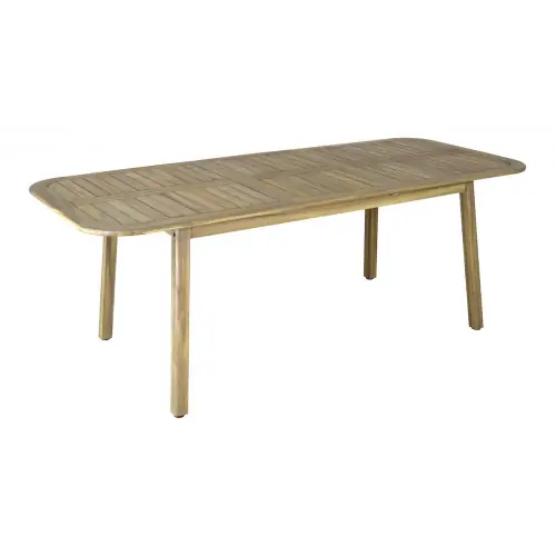 Table de jardin extensible en acacia FSC - MONACO 160/210 x 90 - Allonge papillon - PROLOISIRS Authentique