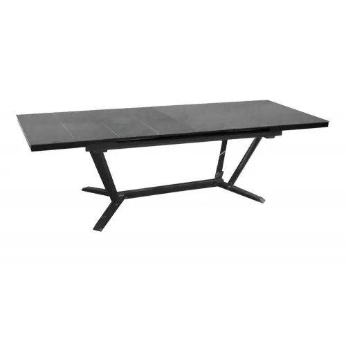 Offre Limitée Table de jardin extensible Vita à 8 lames en aluminium/HPL - 180/240 x 100 cm - graphite/ardoise - PROLOISIRS