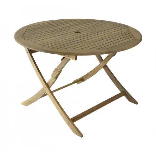 Meilleur Choix Table pliante - SOPHIE - Acacia FSC 100% - Ø120 cm - PROLOISIRS