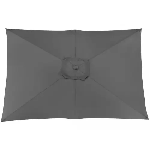 Toile Parasol Mat Droit 3x2 par 6 Polyester 200gr SD - Gris - PROLOISIRS Quantité Limitée