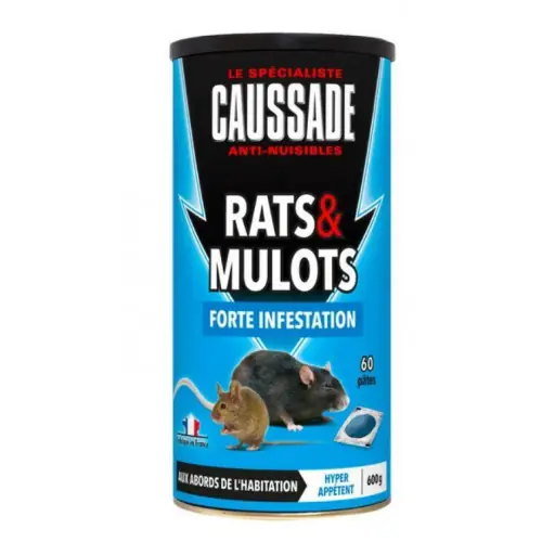 Pâte anti-mulots et rats CAUSSADE, 600 g – PROTECT EXPERT Prix Choc