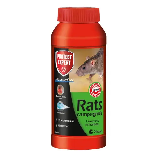 Satisfait Ou Remboursé Pâte anti-rats campagnols PROTECT EXPERT, 240g – PROTECT EXPERT