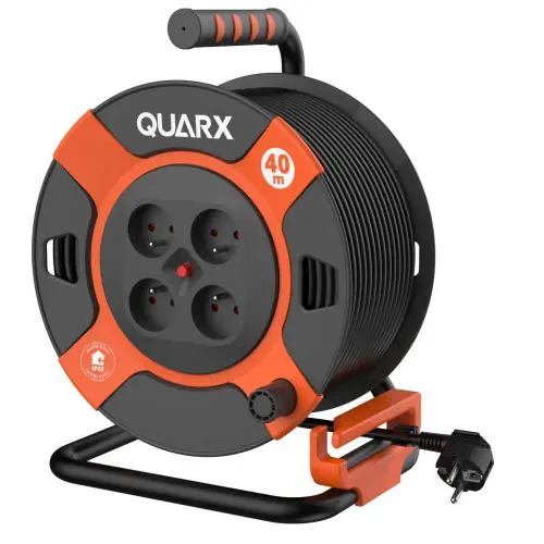 Enrouleur électrique bricolage H05VV-F 3G1,5mm2 40 mètres - Quarx Nouveauté