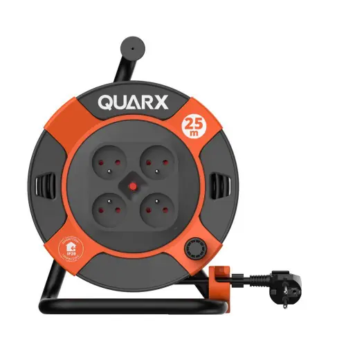 Offre Limitée Enrouleur électrique Bricolage H05VV-F,3G1.5mm2, 25 mètres – Quarx
