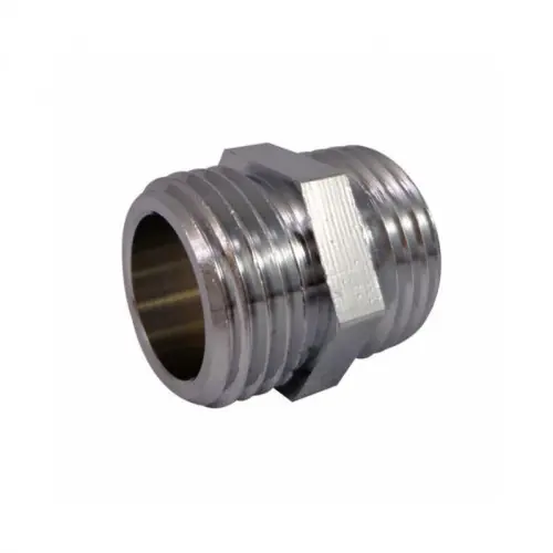 Bon Plan Mamelon double mâle laiton chromé - à visser - 280 - pour tube cuivre - QUICK PLOMBERIE