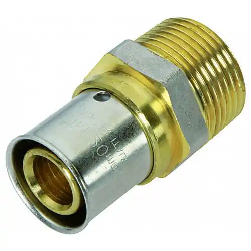 Manchon à sertir laiton M 12 x 17 pour tube en multicouche - QUICK PLOMBERIE Meilleur Choix