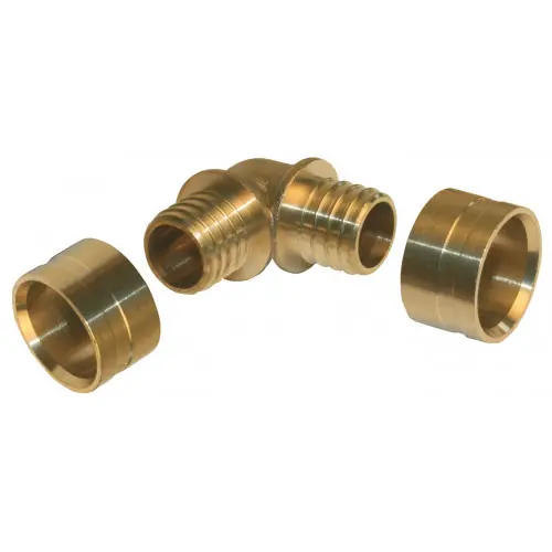 Nouveauté Raccord coudé 90° à glissement laiton D.16 pour tube en per - QUICK PLOMBERIE