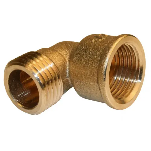 Raccord coudé laiton à visser laiton F 26 x 34 pour tube en cuivre - QUICK PLOMBERIE Prix Réduit