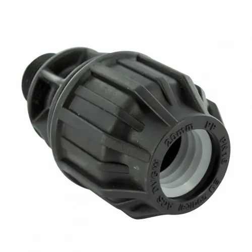 Quantité Limitée Raccord droit à compression plastique M 20 x 27 pour tube en polyéthylène - QUICK PLOMBERIE