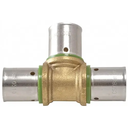 Commander Maintenant Raccord Té égal à sertir laiton D.16 pour tube en per – QUICK PLOMBERIE
