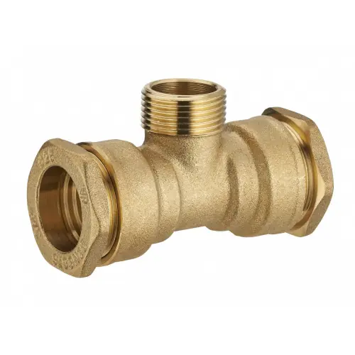 TE M 3/4 à compression laiton D.25 pour tube en polyéthylène - QUICK PLOMBERIE Offre Exclusive