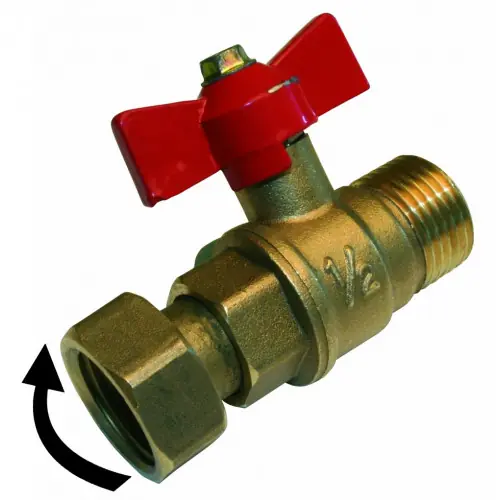 Vente Directe Vanne à écrou libre à visser laiton F 15 x 21 pour tube en per - QUICK PLOMBERIE