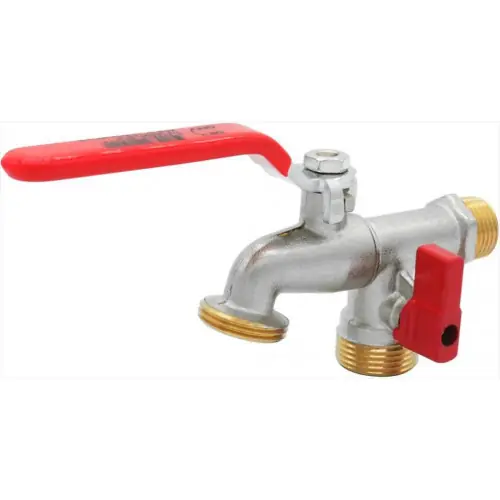 Livraison Express vanne arrosage m 20x27 1/4 tour 2 sorties - QUICK PLOMBERIE
