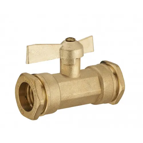 Vanne PE à compression laiton D.25 pour tube en polyéthylène – QUICK PLOMBERIE Vente Directe