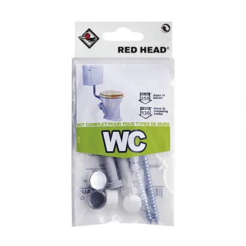 Solde kit chevilles à verrouillage de forme wc RED HEAD, Diam.8 - Red head