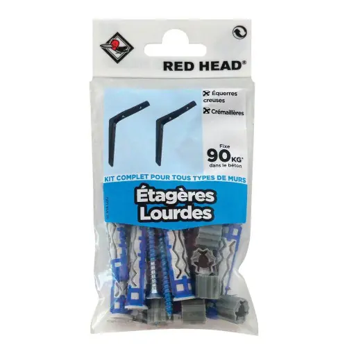 Pas Cher Lot de 8 mx gamme couleur RED HEAD, 8 x L.50 mm - Red head