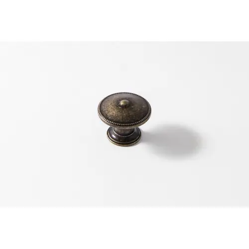 Bouton de meuble Rond vieil or zamak H.24 x l.30 x P.30 mm – REI Offre Limitée