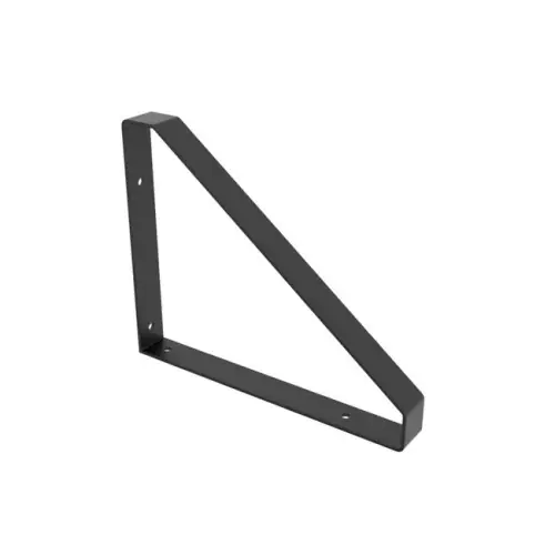 Meilleure Vente Equerre Style industriel en acier mat noir, H.26.1 x P.21 cm - REI