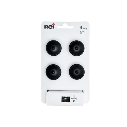 Nouvel Arrivage Lot de 4 boutons de meuble Rond zamak peint H.22 x l.30 x P.30 mm – REI
