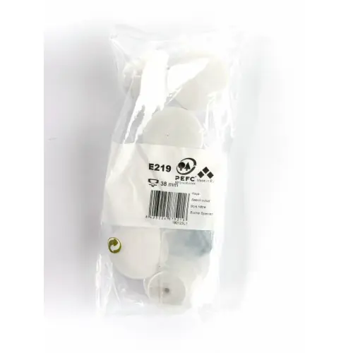 Prix Bas Lot de 6 boutons de meuble Rond bois laquée H.22 x l.39 x P.39 mm – REI