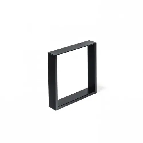 Pied meuble design REI fixe métal brut noir - REI Expédition Rapide