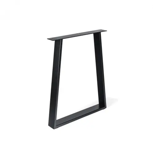 Pied meuble design REI fixe métal brut noir - REI Populaire