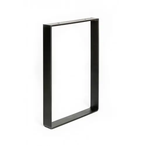 Dernier Modèle Pied pour meubles, tables et bars rectangle REI à visser acier mat noir – REI